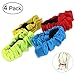 OULII 3-Legged Race Bands-4 Colors Elastic Tie Rope for 3-Legged Race Game