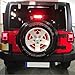 Spare Tire Brake Light Wheel Light 3rd Third Brake Light for Jeep Wrangler 2007-2017 JK JKU YJ TJ,Red Lightthumb 4