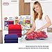 Anna Home Jumbo Vacuum Storage Bags (4 x Large, 4 x Medium) Space Saver Storage Bags for Travel. Durable and Reusable, Travel Hand Pump Included
