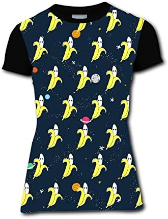 CuGuGo Womens Funny Banana 3D T Shirt Short Sleeve