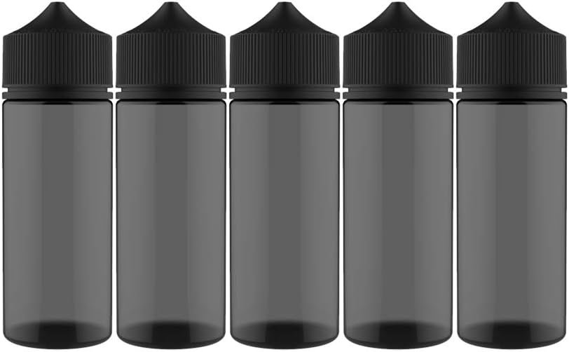 Chubby Gorilla - 120mL V3 - Black - PET Plastic Unicorn Bottle (5 Pack)