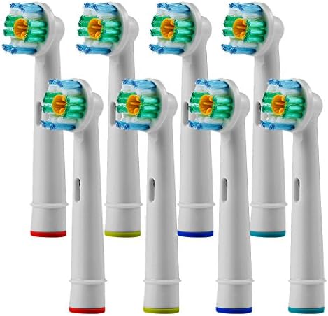Compatible Oral-B Pro 3D White Replacement Brush Heads Refill for Electric Toothbrush Pro 1000 Pro 3000 Pro 5000 Pro 7000 Vitality 8 Count