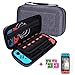 Rosoz Carrying Case for Nintendo Switch with 2 Pack Screen Protector, Protective Portable Nintendo Switch Travel Case Holds 20 Games Cartridges (Size1)