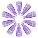 Sunmore 10 PCS Acrylic Nail Polish Remover Clips Caps, Reusable Finger Nail Art Polish Remover Wrap Tool, Nail Art Soak Off Cap Clip, Purple