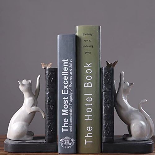 ブックスタンド 本立て おしゃれ 北欧 個性 素敵 手作り 猫 白 可愛い 収納用 雰囲気 雑貨 小物