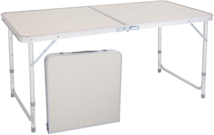 Henf 4 FT Aluminum Folding Table 