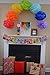 Rainbow Party Decorations Tissue Paper Pom Pom Paper Garland Circle Garland for Rainbow Baby Shower Decorations Rainbow Birthday Decorations Rainbow Party Supplies Rainbow Decorations