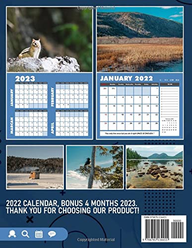 Calendrier Trail Reunion 2023 2022 National Parks Acadia Calendar: A Great Gift For Nature Lovers To  Welcome A New Year | Calendario Calendrier Kalender 2022 Bonus 4 Months 2023:  Marry, Muriel, Marry: 9798791134455: Amazon.com: Books