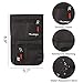 hiwego Travel Neck Pouch Hidden Passport Holder Wallet RFID Blocking/Neck Stash for Men Women (Black)