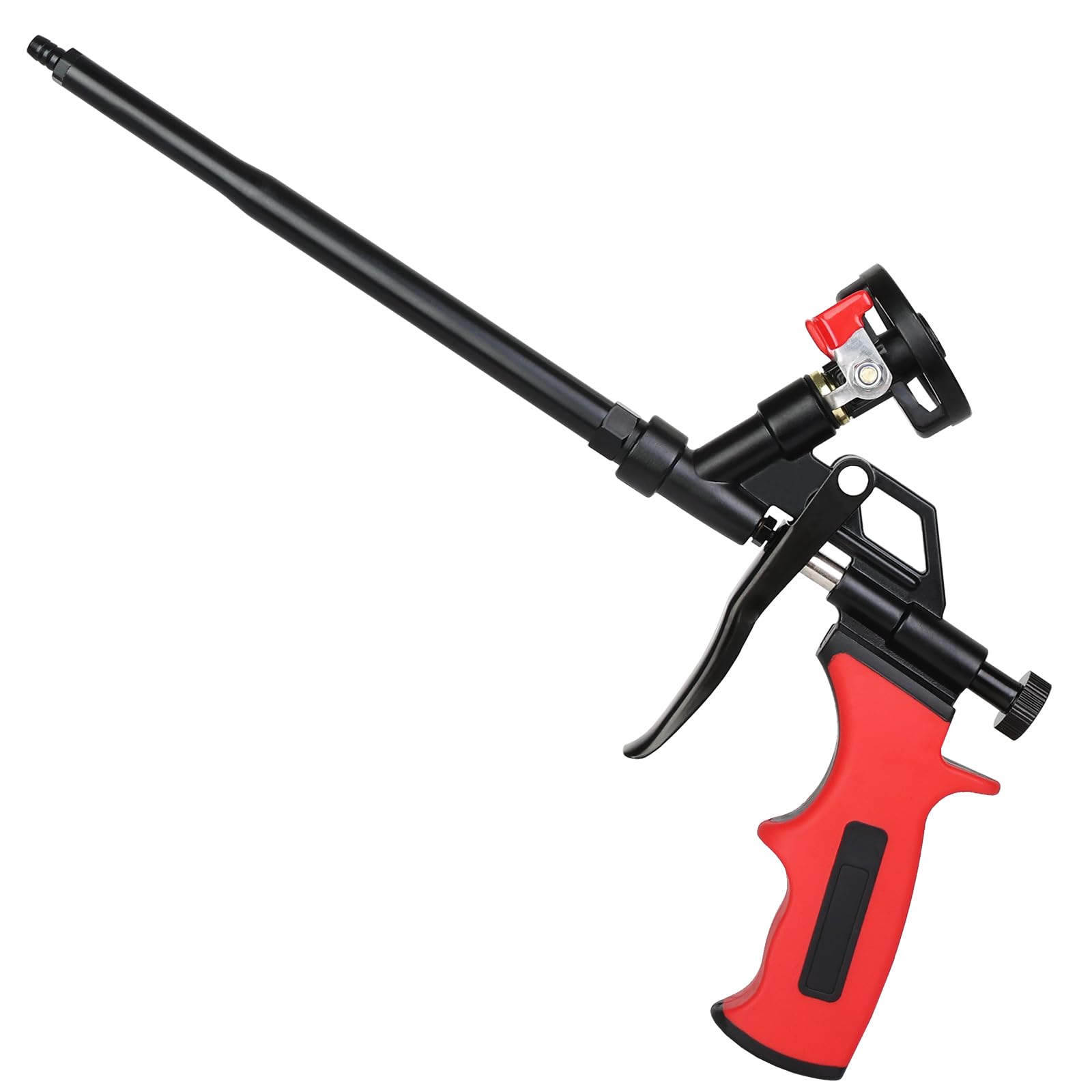 Self-clean Foam Gun,Pu Expanding Foaming Heavy Duty Spray Foam Gun, Metal Body Covered with PTFE,Suitable for Caulking,Filling,Sealing,Home&Office Use