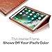 KAVAJ Leather iPad Pro 9.7 Case Cover Berlin for Apple iPad Pro 9.7 Cognac-Brown Genuine Cowhide Leather with Built-in Stand Auto Wake/Sleep Function. Slim Fit Smart Folio Covers iPad Pro 9.7 Model