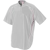 Adult 2XL Silver/Grey 1/4 Zip Baseball/Softball Jacket