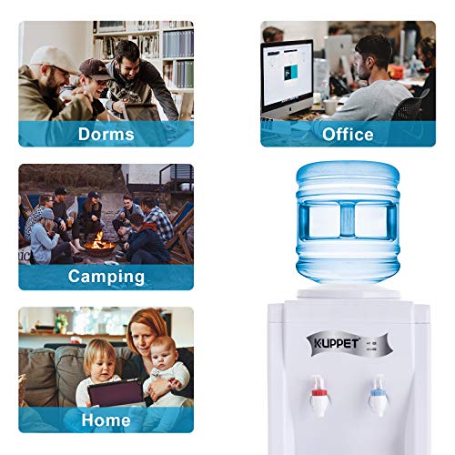 KUPPET Countertop Water Cooler Dispenser35 Gallon Hot & Cold Water