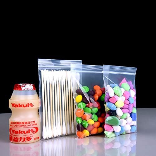 Plastic Seal Bags, 100 pcs Small Clear Storage Pouches Resealable Poly Zip Lock Bags for Kitchen Storage Jewellery - Image 3