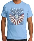 TshirtsXL Men's Eagle Flag Graphic T-Shirt (Also in Big & Tall Sizes)