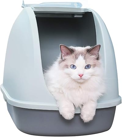 closed litter box amazon