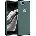 kwmobile Case Compatible with Google Pixel 2 Case - Soft Slim Protective TPU Silicone Cover - Blue Green