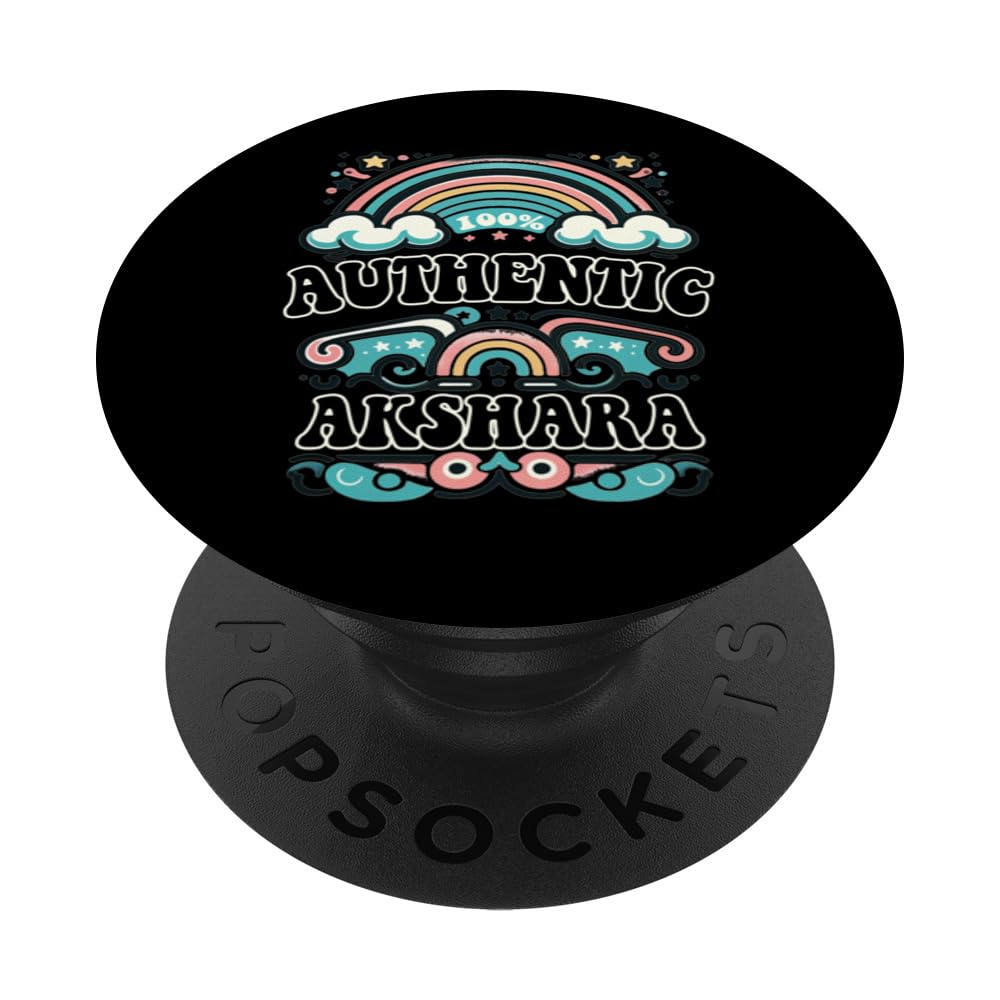 AKSHARA 100% Authentic Cute Retro Girls AKSHARA Name PopSockets Swappable PopGrip