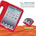 HDE Kids Case for iPad Mini 2 3 -Shock Proof Rugged Heavy Duty Impact Resistant Protective Cover Handle Stand for Apple iPad Mini 1 2 3 Retina (Red)