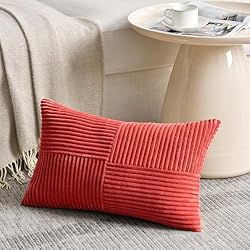Fancy Homi 2 Packs Red Long Lumbar Decorative Throw