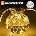 B-right LED Rope Lights Outdoor, 72ft 200 LED String Lights Plug in Remote Dimmable 8 Modes Waterproof Indoor Outdoor Rope String Lights for Tree Patio Garden Fence Roof Decoration (Warm White)