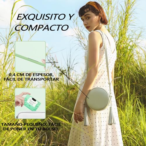 1000 piezas de papel de arroz facial. papel absorbente de grasa facial. papelitos absorbentes de brillo facial. Elimina el brillo del aceite, el papel es suave, adecuado para aceite facial (Menta)
