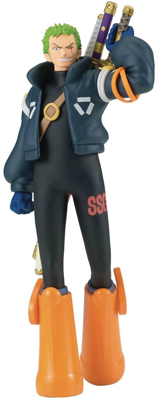 BANPRESTO Roronoa Zoro One Piece Action Figure, The Shukko Ver.Egghead, 17 cm, BP28689P, Multicoloured, Collectable Figure, Ideal for Anime Fans