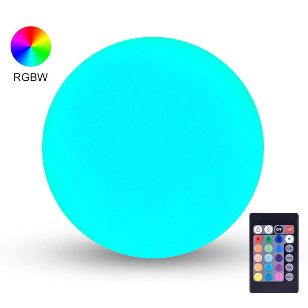 LOFTEK LED Light Ball: 6-inch RGB Lamp with Remote, 16 Colors Changing Cool Mood Lamp, IP68 Waterproof Floating Pool Lights, 5V Fast USB Charging Glow Night Light, Perfect for Nursery or Decor Use