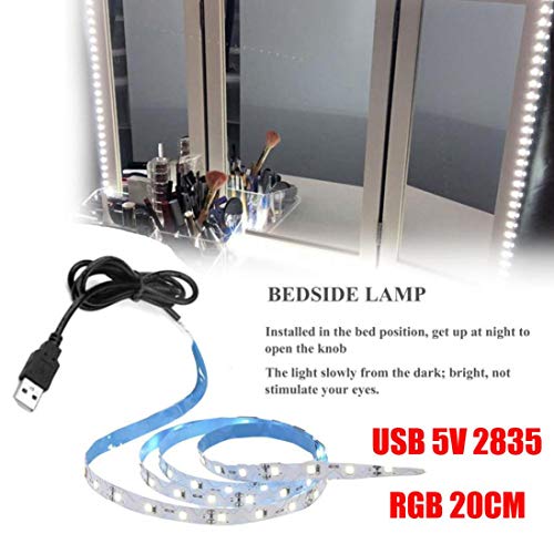 Tpingfe USB 5V 2835 12SMD 20CM RGB LED Strip Light Bar TV Back Lighting Kit