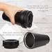 Coffee Travel Mug, Yeslike 17oz Stainless Steel Vacuum Insulated Tumbler with Lid, Coffee Cup Flask for Hot & Cold Drinks (Black) (Black 1)