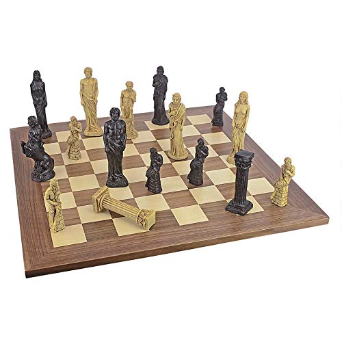 image for Design Toscano Gods of Greek Mythology Complete Chess Set, 6 Inch, 16 