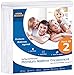 Utopia Bedding Premium Waterproof Mattress Encasement Full,135 GSM Zippered Mattress Protector, Six Sided Mattress Cover, Fits 13 Inches Deep (Pack of 2)