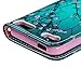 iPod Touch 6 Case, MOLLYCOOCLE Wallet Purse Credit Card ID Holders Magnetic Pink Flower Bule Premium PU Leather Soft TPU Bumper Slim Fit Flip Folio Case Cover for iPod Touch 5