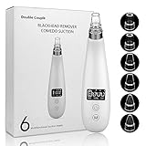 [2018 Upgraded] Rechargeable Blackhead Remover Electric Comedo Suction Vacuum Pore Comedone Acne Extractor Tool Set,Cleaning facial Cleaner face blackheads Removal Machine with 6 Probes for Women Men