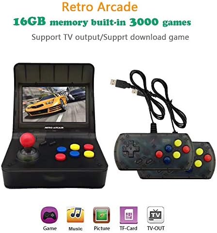 Mini Arcade Game Retro PSP Palm Arcade Dual Player Console, Nostalgic GBA Child Retro FC