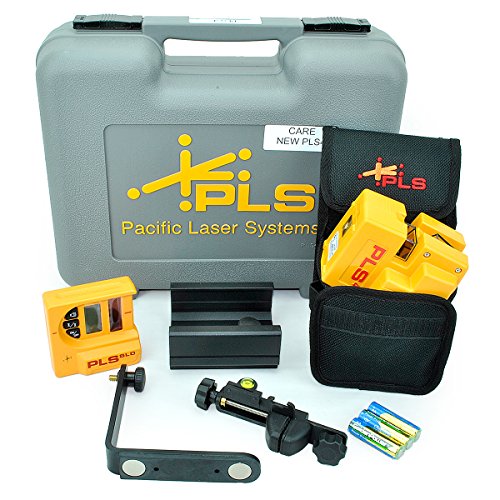 PLS 4 Red Cross Line Laser Level with Plumb, Bob and Level, PLS-60574