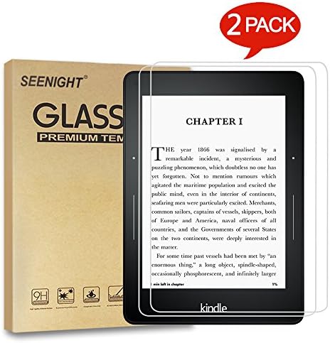 [2-Pack] Tempered Glass Screen Protector for Amazon Kindle Voyage E-Reader 6'' 2014 Release,SEENIGHT 9 Hardness,HD Anti-Scratch,Ultra Clear