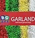 Blue Green Novelty Red Foil Tinsel Christmas Garland 708