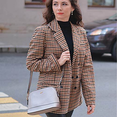 LOVEVOOK Handtasche Damen Shopper Schultertasche Blau Umhängetasche Damen Geldbörse Tragetasche Groß Damen Tasche Tote für Büro Schule Einkauf Reise Leder Handtasche 3-teiliges Set, Khaki, M