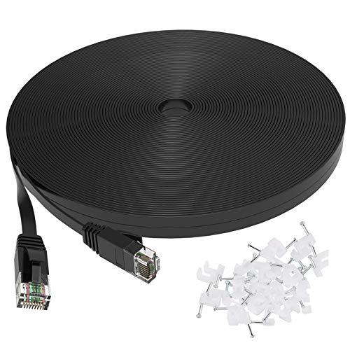 Cat 6 Cable 50 Ft, Outdoor & Indoor, 10Gbps Support Cat7