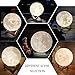 Sybedu (3.5 inch) Moon Lamp,3D Printed Children Night Lights for Bedroom Bedside, Eye Caring LED with USB Recharge, 2 Colors Adjustable Brightness