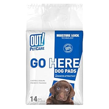 OUT! Out Moisture Lock, Dog Training Pads (14 Pack)