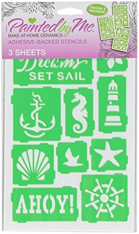 Painted By Me Adhesive Backed Stencils, Nautical
