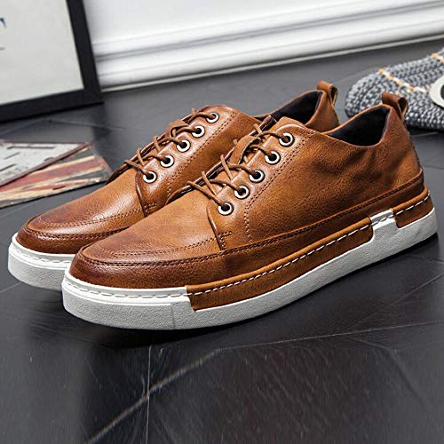 Christmas Deals! Teresamoon Men's Lace-Up Shoes Driving Leather Sneakers Casual Shoes Formal Business Shoes - Thumbnail 3