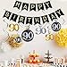 90th Birthday Party Decorations Women/Men Cheers to Happy 90th Birthday Banner Sparkling Swallowtail Bunting Garland Hanging Swirls Great for 90th Birthday Decorations