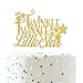 Twinkle Twinkle Little Star Cake Topper - for Baby Shower Birthday Wedding ,Engagement ,New Years Eve Party Decorations ( Double Sided Gold Glitter )