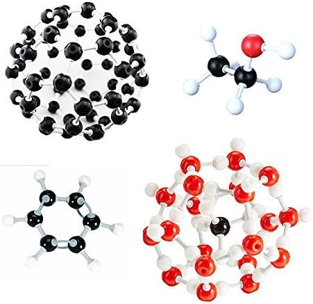 Chemistry Molecular Model Set - 240 Pcs Organic Inorganic Biochemistry Molecular Model Kit with 86 Atoms,153 Links, 1 Bond Remover for Student,Teachers,Young Scientists by Bemaxy