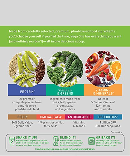 Vega One All-in-One Nutritional Shake, Natural, 10 Count