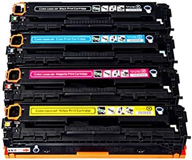 for CF320A,CF321A,CF322A,CF323A Compatible Toner Cartridge HP Color Laserjet Pro M651n/M680(652A) M680(653A) Printer Compatible with Toner Cartridges, 4 Colors,4color