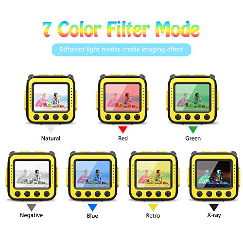 image for Oiiwak Kids Camera Gifts for 3-10 Year Old Girls, 5.0 MP Waterproof Vi